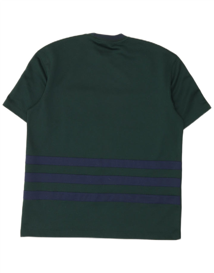 Adidas Męski T-shirt Top Średni Zielony Poliester