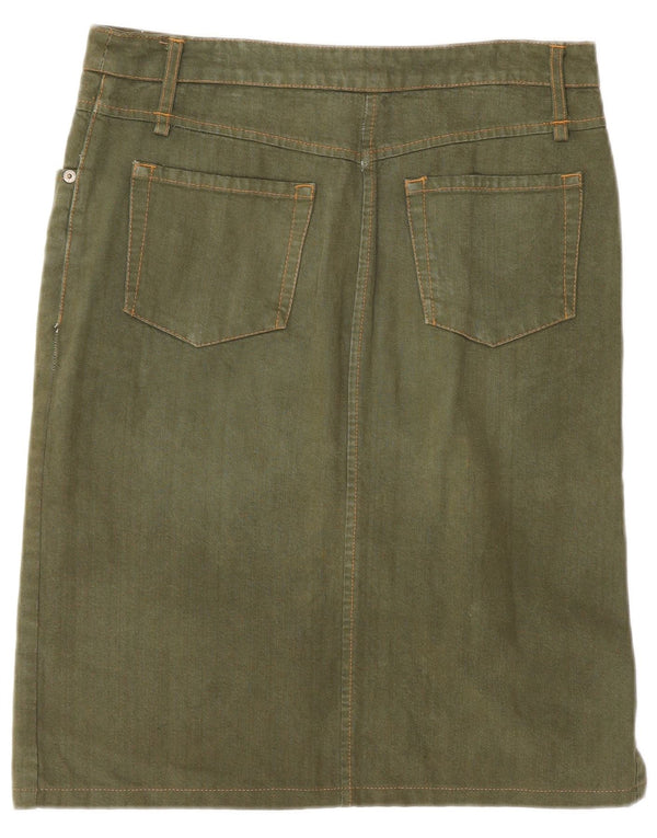 Damska spódnica dżinsowa Patrizia Pepe IT 42 Medium W30 Bawełna khaki