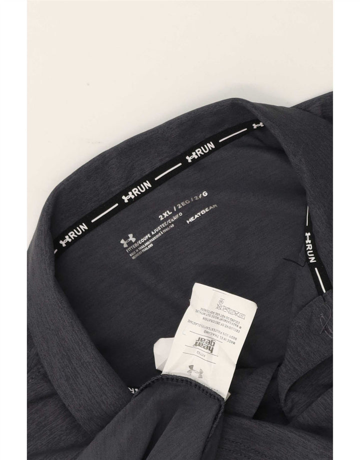 Męska koszulka polo Under Armour 2XL, szary poliester