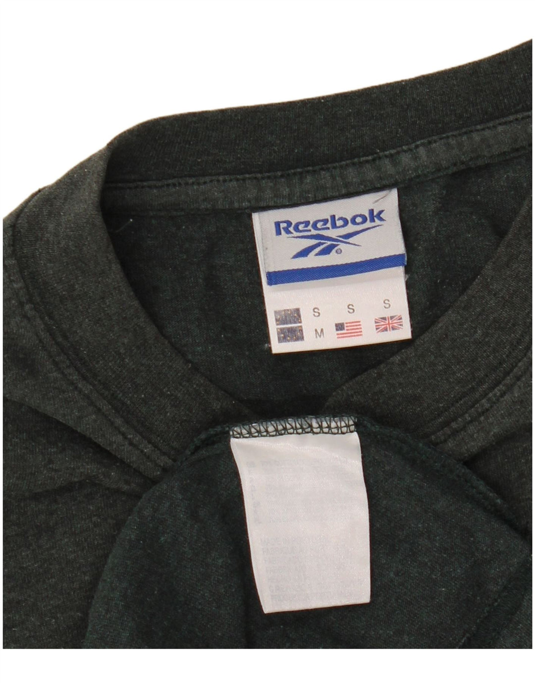 T-shirt męski REEBOK, mały, szary, bawełniany