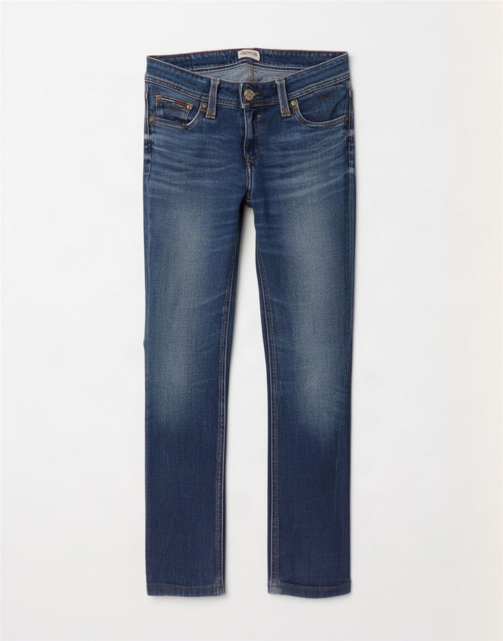 Damskie jeansy slim Tommy Hilfiger W28 L28 Niebieskie bawełniane