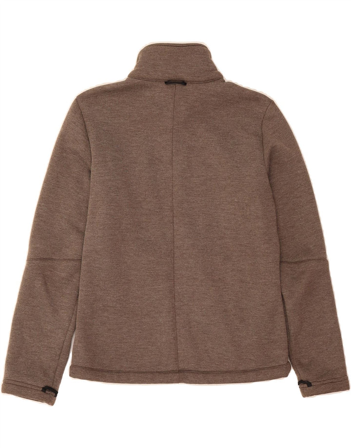 JACK WOLFSKIN Womens Tracksuit Top Jacket UK 12/14 Medium Brown Polyester Vintage Jack Wolfskin and Second-Hand Jack Wolfskin from Messina Hembry 