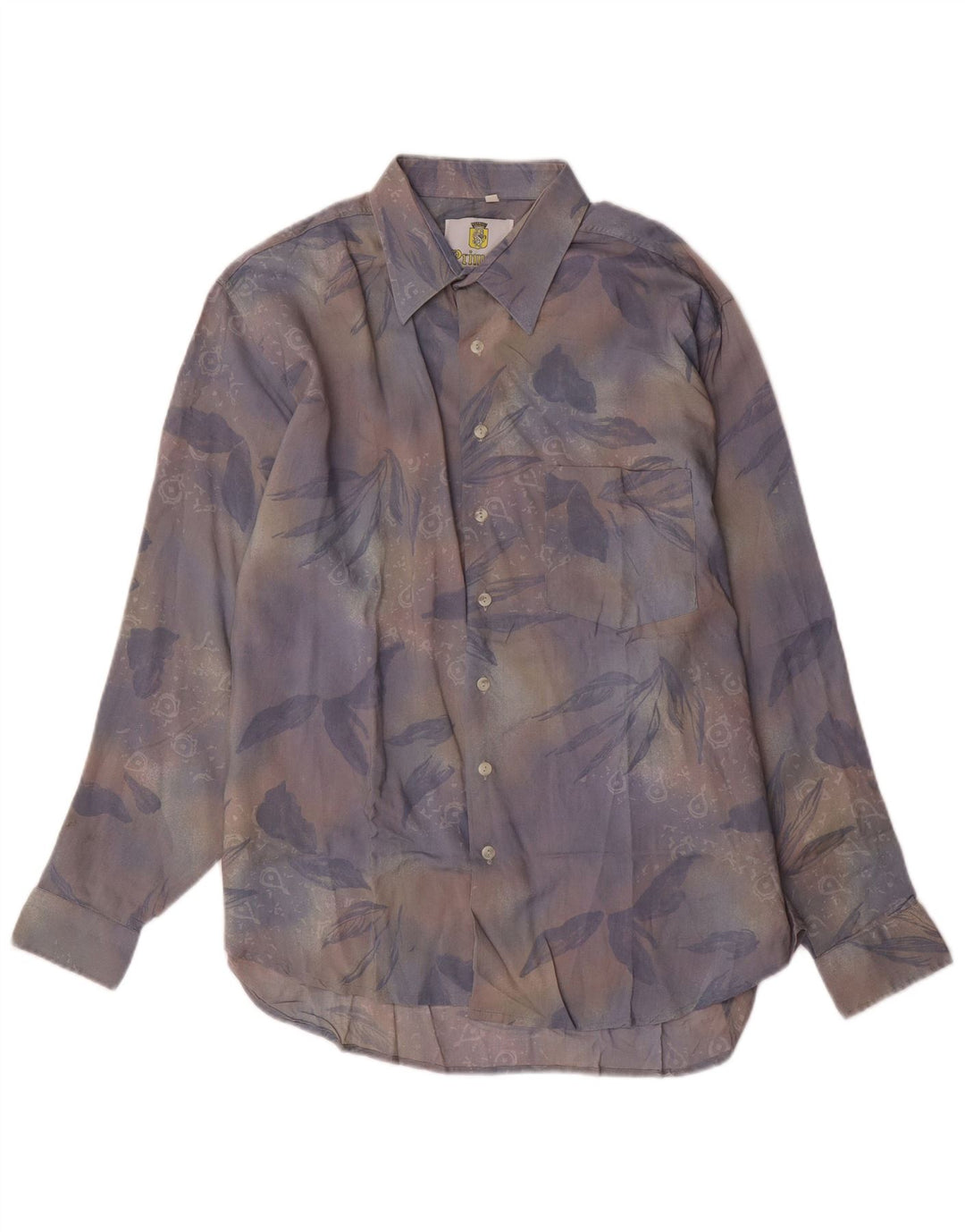 Koszula męska VINTAGE duża wielokolorowa wiskoza w kwiaty