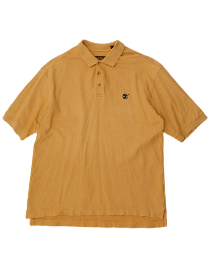 Męska koszulka polo Timberland, duża, żółta, bawełniana