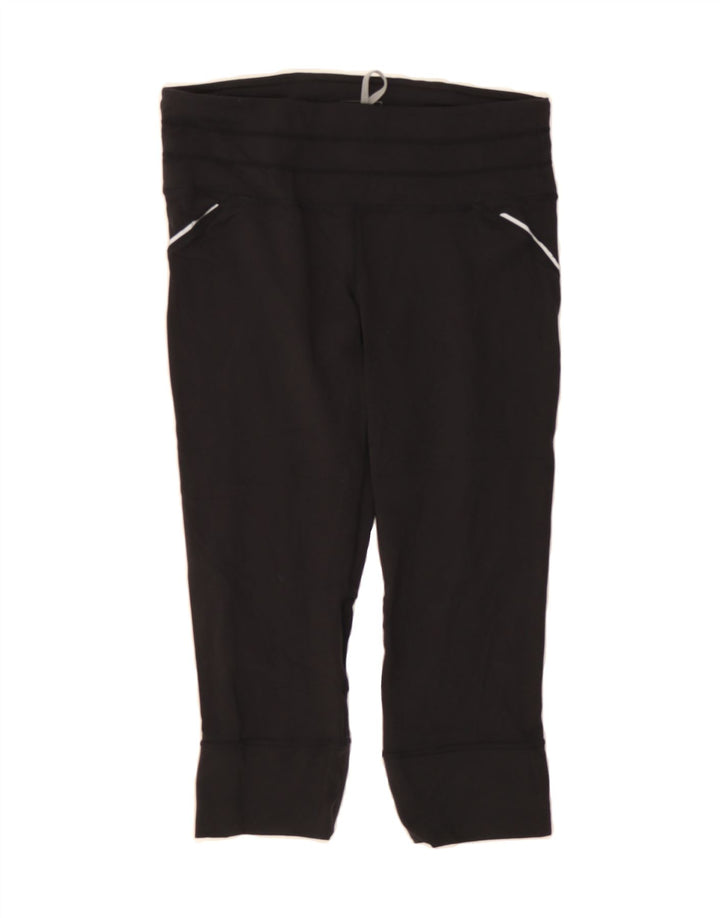 ATHLETA Womens Capri Leggings UK 14 Medium  Black Nylon Vintage Athleta and Second-Hand Athleta from Messina Hembry 
