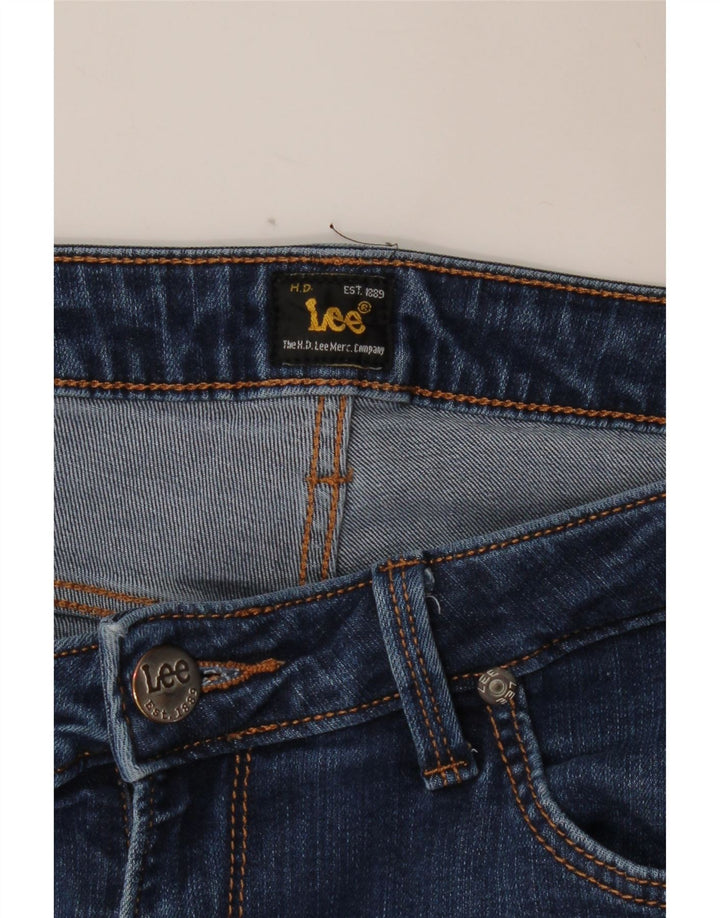 Damskie jeansy slim fit LEE W30 L29 niebieskie