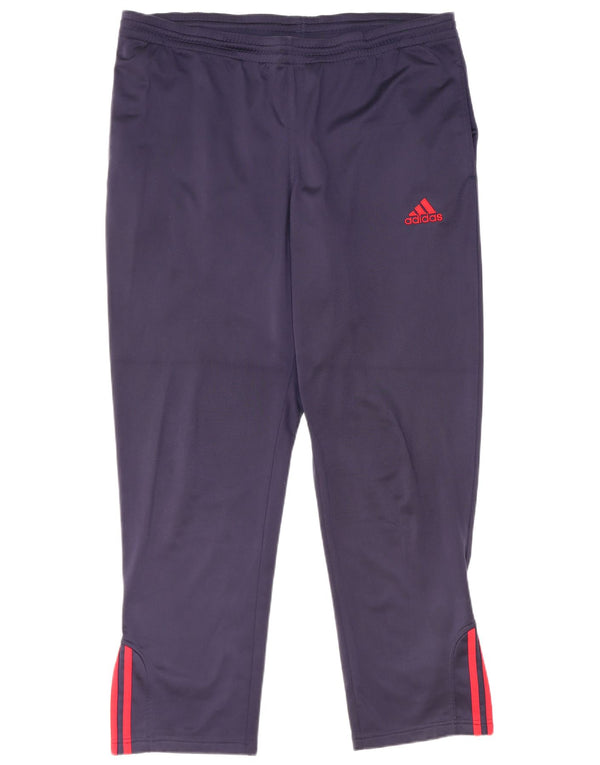 Męskie spodnie dresowe Adidas UK 40/42 Średni granatowy poliester