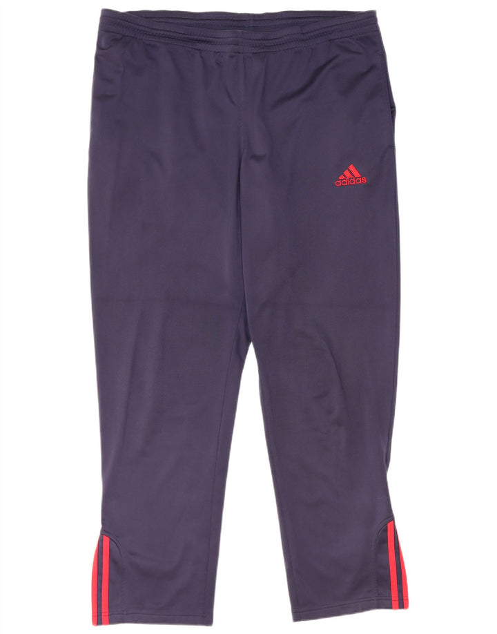Męskie spodnie dresowe Adidas UK 40/42 Średni granatowy poliester
