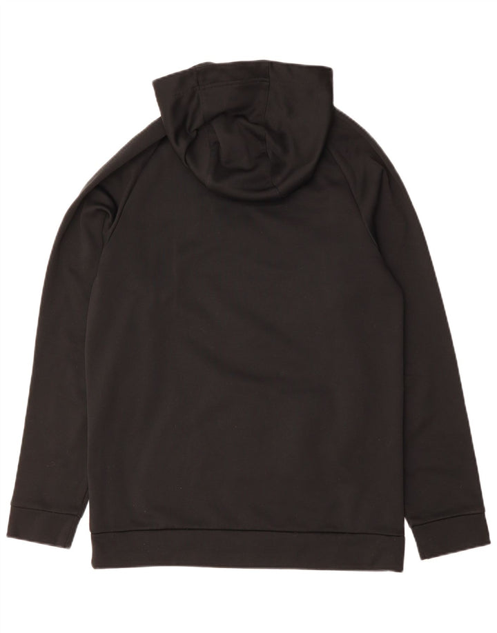 Męski sweter z kapturem Nike Therma-Fit z grafiką, mały, czarny, poliestrowy