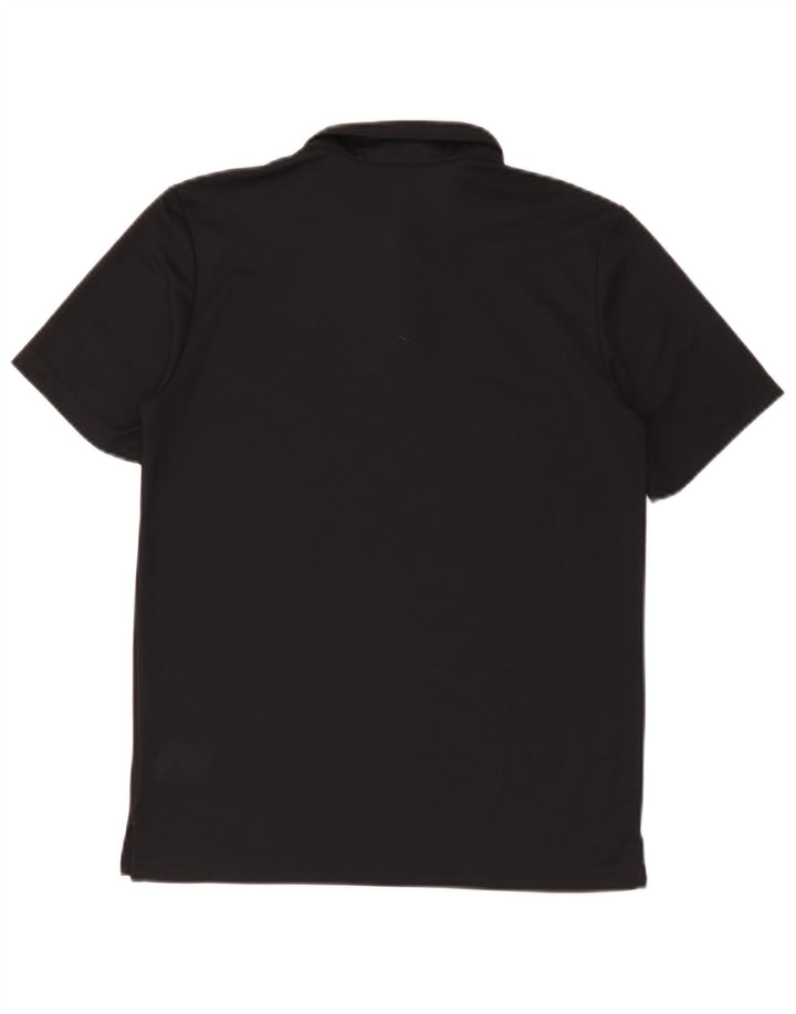 Chłopięca koszulka polo Adidas Climalite 13-14 lat, czarna, poliestrowa