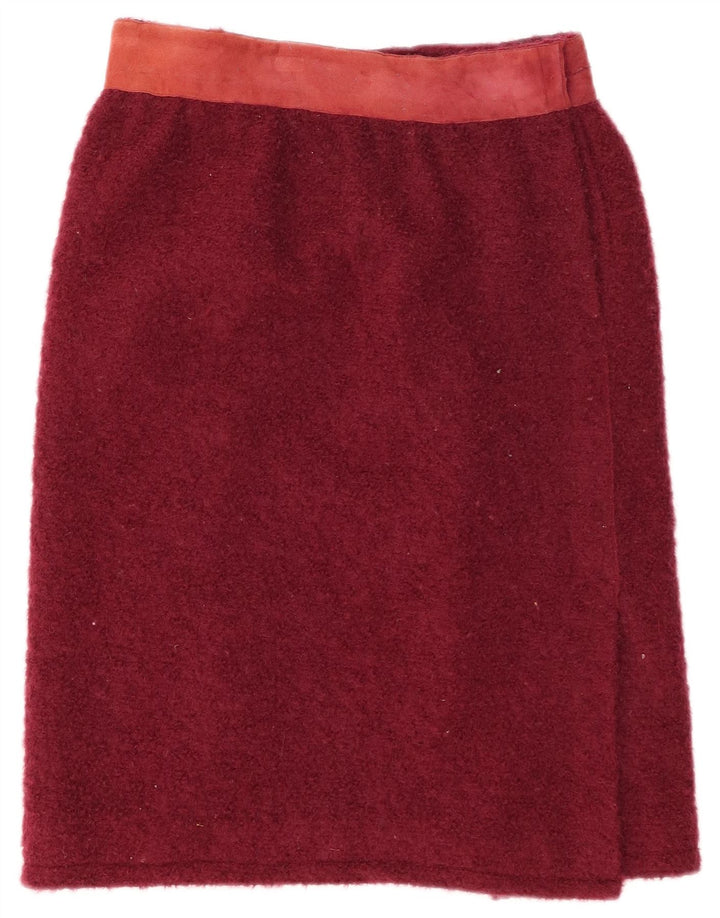 Prosta spódnica damska Alberta Ferretti W30 Średni Burgund