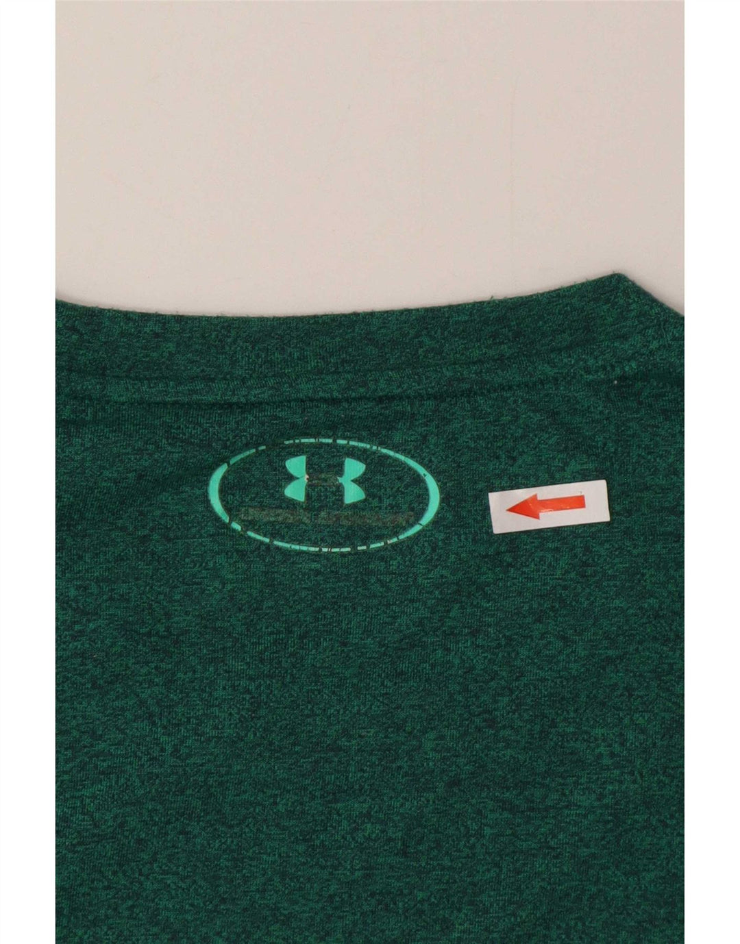 Męski luźny t-shirt Under Armour, średni zielony nakrapiany