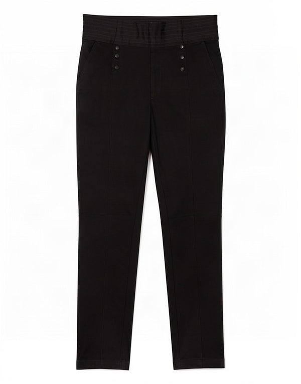 Spodnie damskie Zara Skinny Casual, średnie W28 L28, czarna wiskoza
