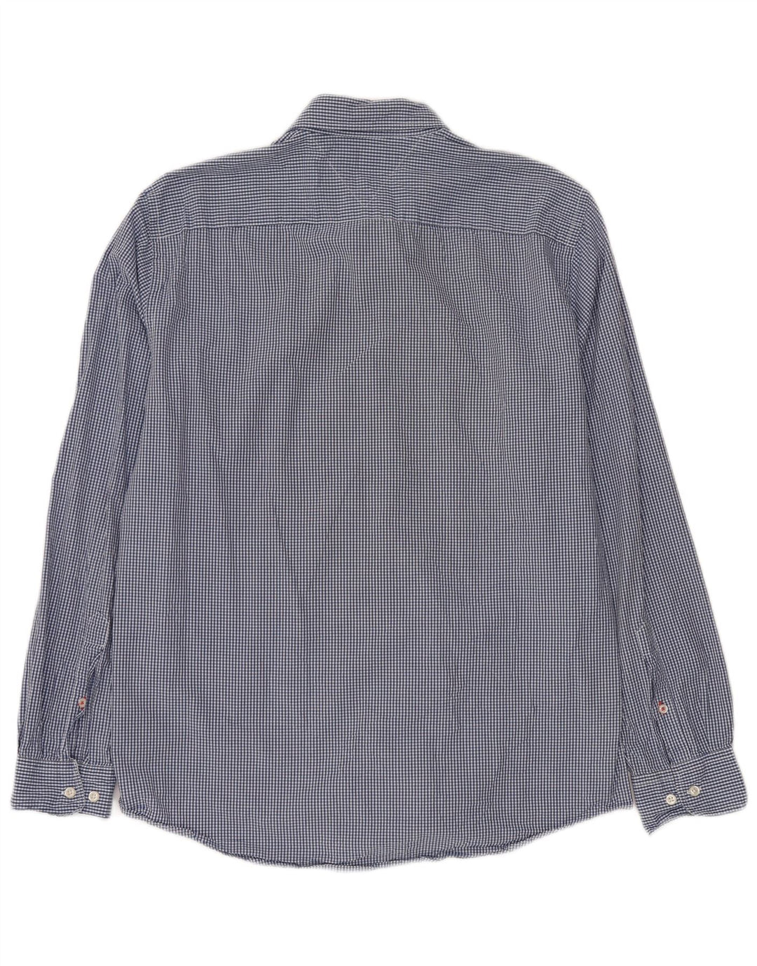 Męska koszula o regularnym kroju TOMMY HILFIGER, duża, niebieska bawełniana kratka