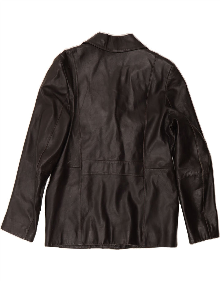 COFI Womens Leather Jacket US 16 2XL Brown Leather Vintage Cofi and Second-Hand Cofi from Messina Hembry 