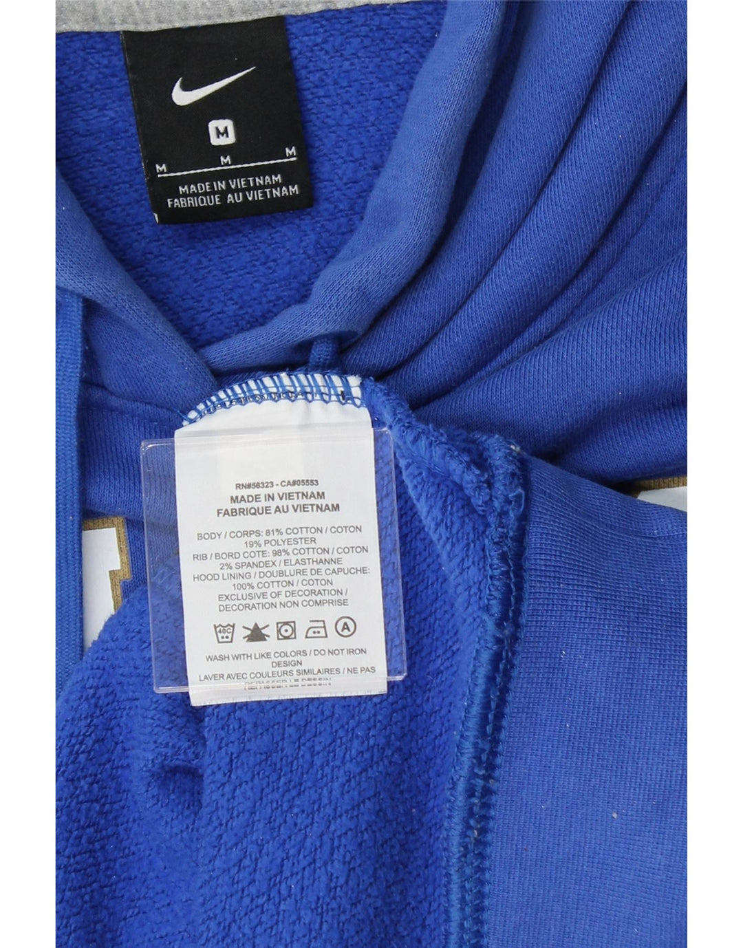 NIKE Boys Smchs Eagles Graphic Hoodie Jumper 10-11 Years Medium Blue Vintage Nike and Second-Hand Nike from Messina Hembry 