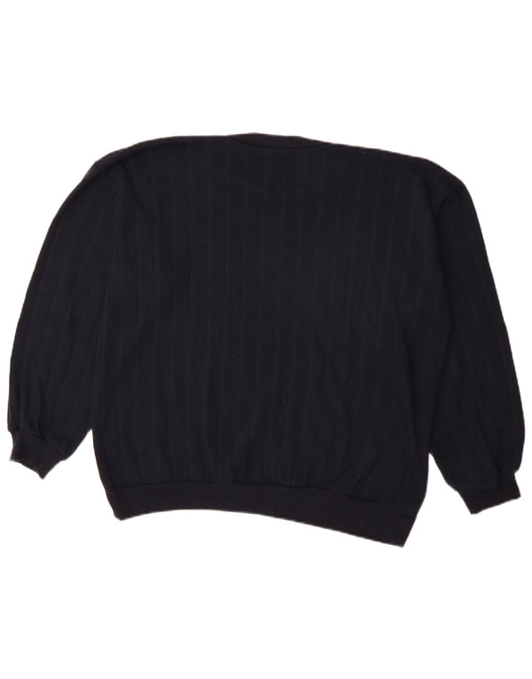Sweter damski Zara z okrągłym dekoltem UK 10, mały, granatowy w prążki
