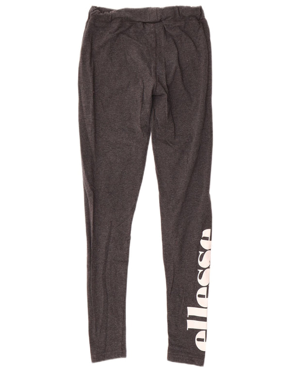 Damskie legginsy Ellesse Graphic UK 10 Small, szare, bawełniane