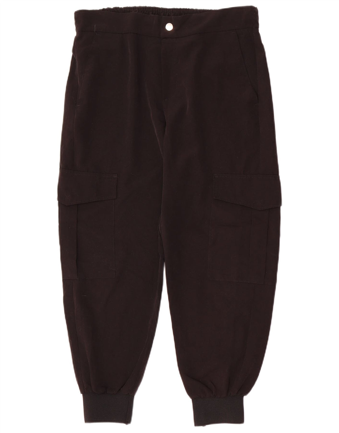 Damskie spodnie joggery ZARA, duże, W3, czarne, poliestrowe