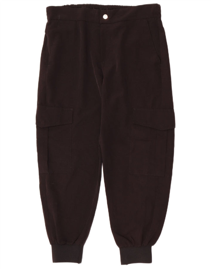 Damskie spodnie joggery ZARA, duże, W3, czarne, poliestrowe