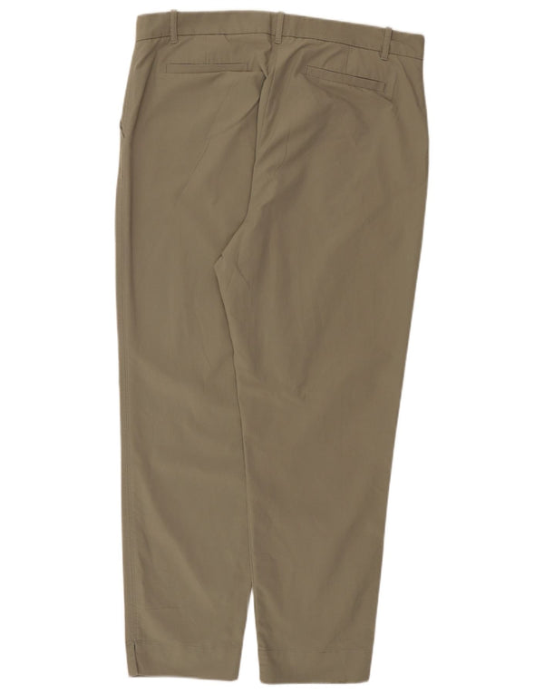 Marks & Spencer Damskie zwężane spodnie chino UK 18 XL W38 L29 Khaki Cotton