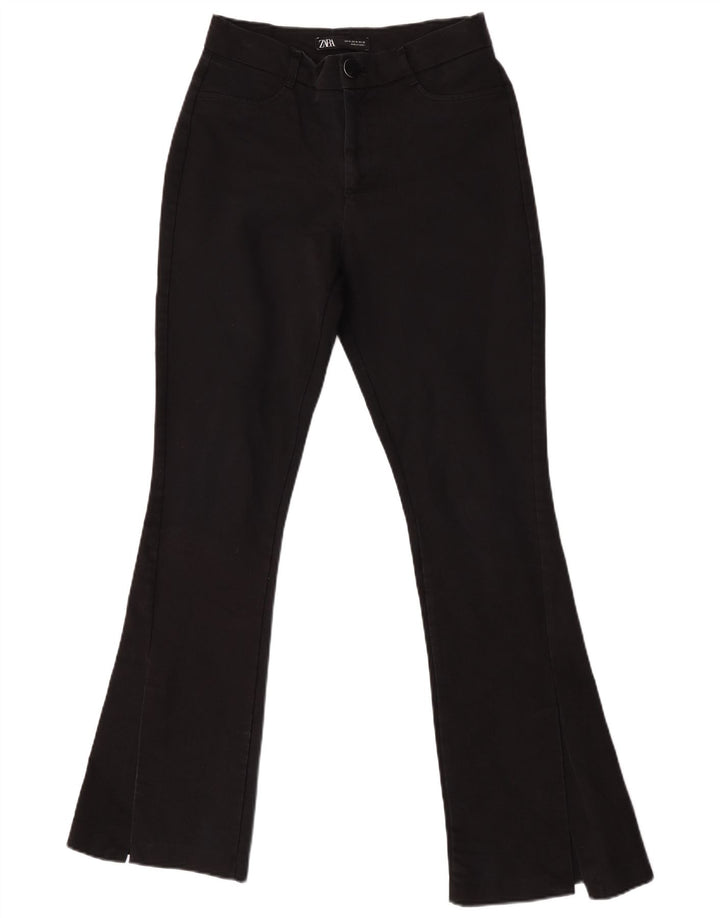 Spodnie damskie Zara Flare, średnie W28 L32, czarne