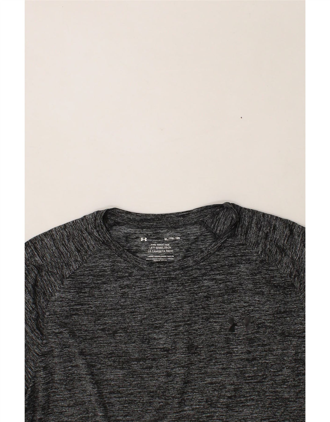 UNDER ARMOUR Mens T-Shirt Top XL Grey Polyester Vintage Under Armour and Second-Hand Under Armour from Messina Hembry 