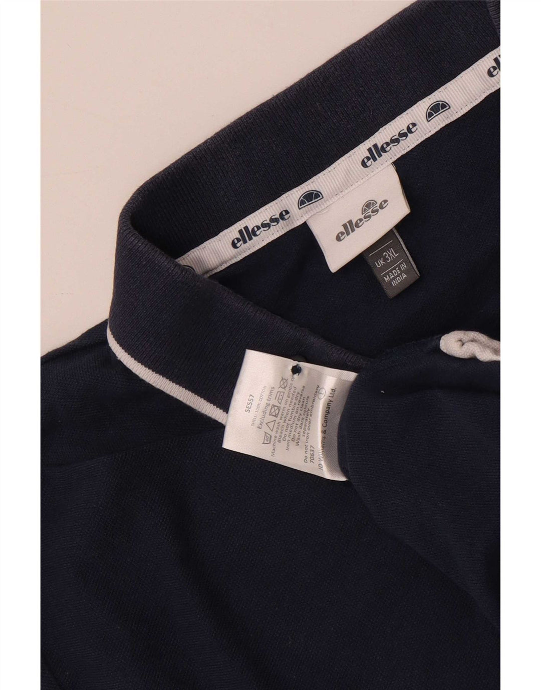 Męska koszulka polo Ellesse 3XL, granatowa, bawełniana