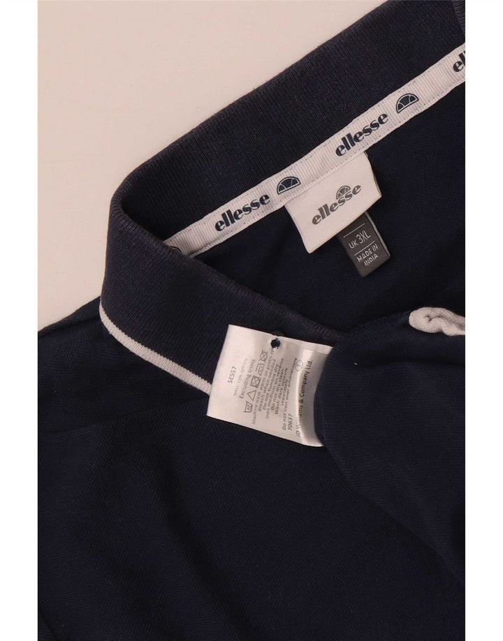 Męska koszulka polo Ellesse 3XL, granatowa, bawełniana