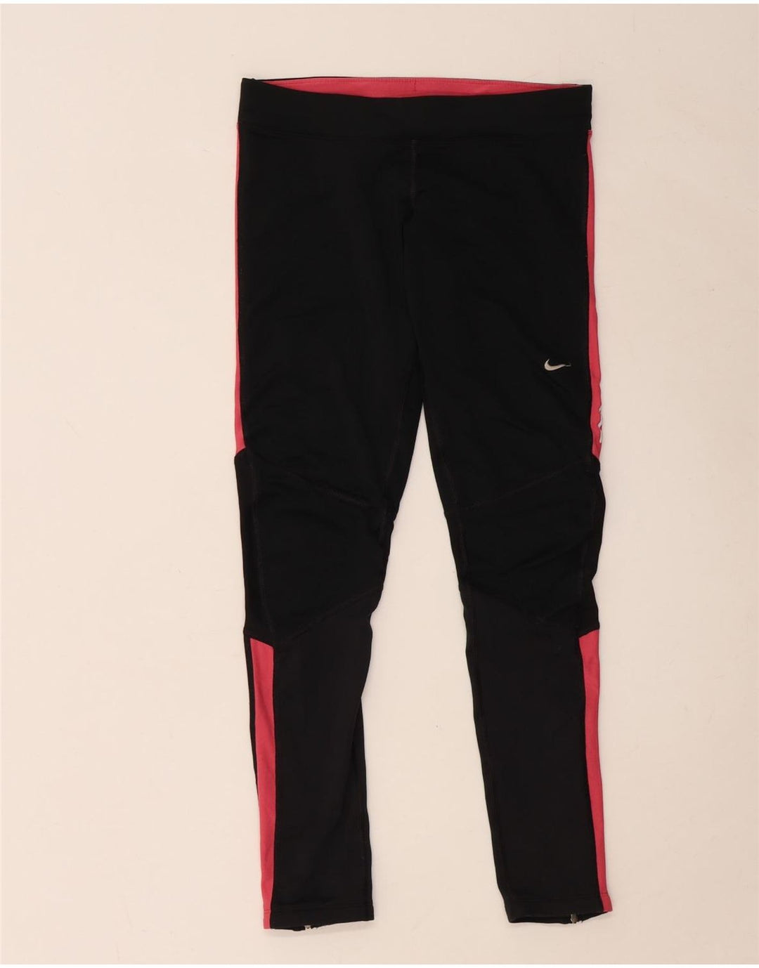 Damskie legginsy Nike Dri Fit UK 12, poliester w kolorze średniej czarnej kolorystyki