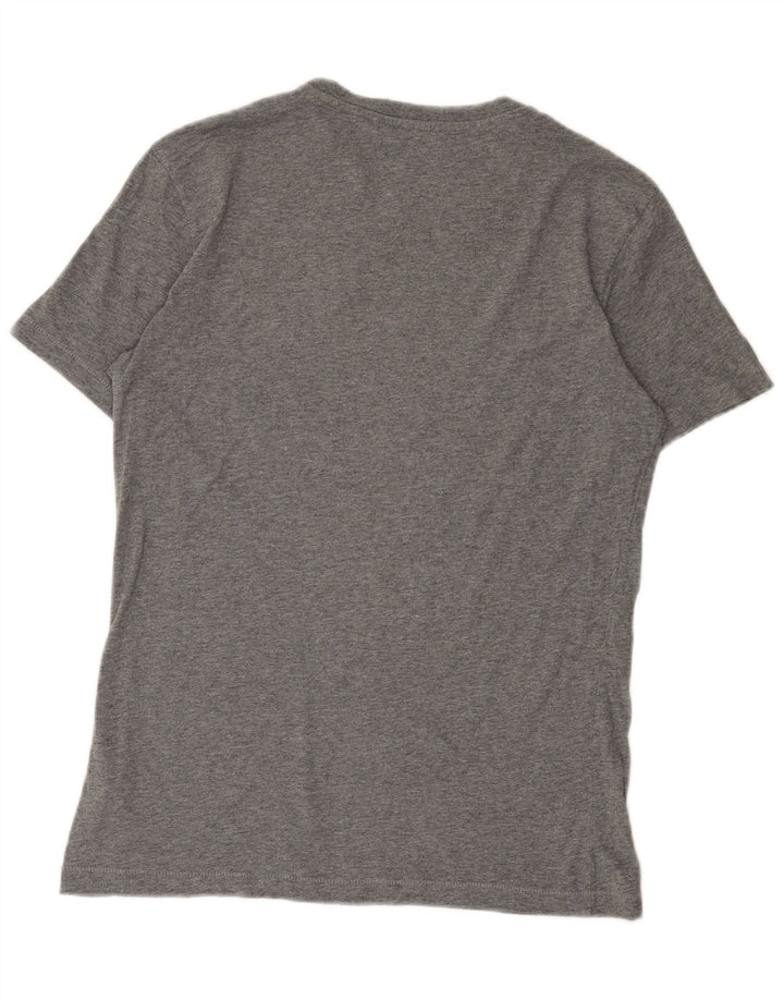 T-shirt męski Diesel, mały, szary, bawełniany