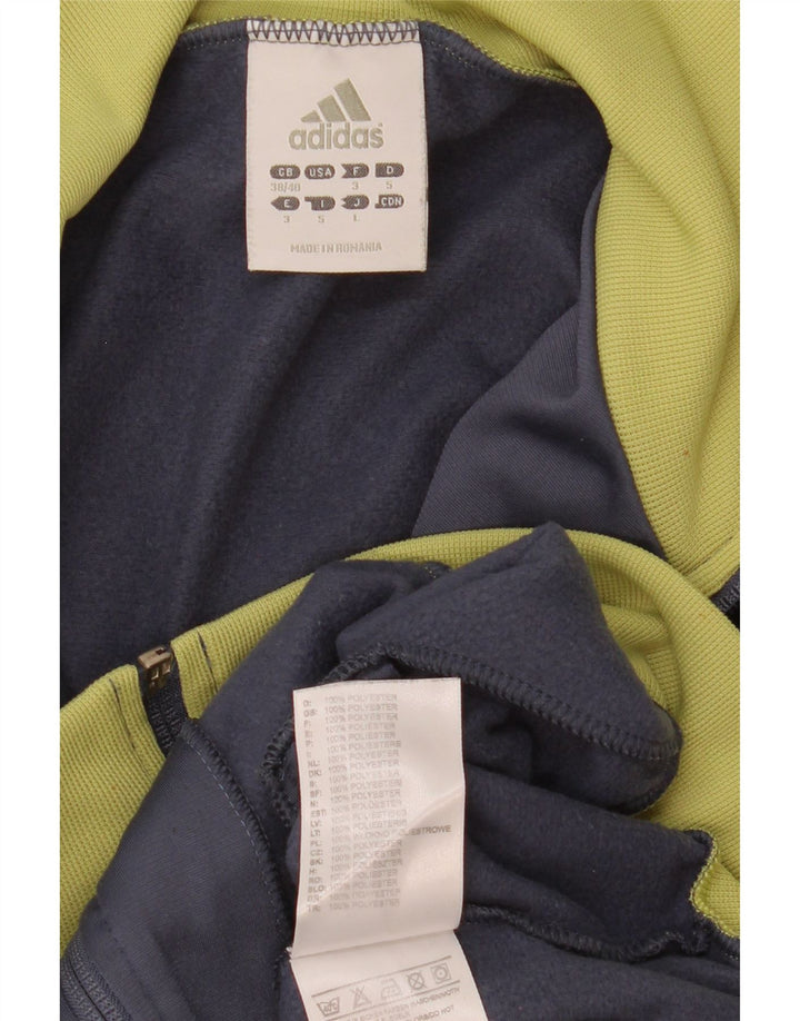 Męska bluza dresowa Adidas UK 38/40 Średni szary poliester z blokami kolorów