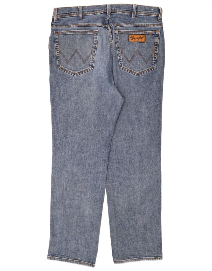 Męskie jeansy Wrangler Texas Straight W38 L32 Niebieskie, bawełniane
