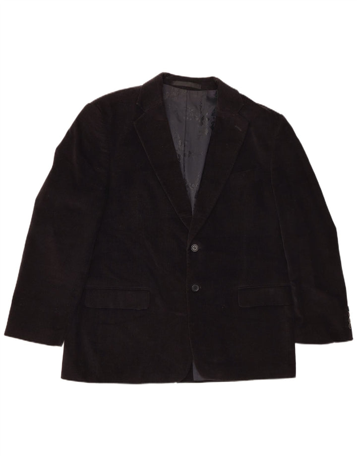 Marks & Spencer Męska sztruksowa marynarka zapinana na 2 guziki, UK 42 XL, granatowa