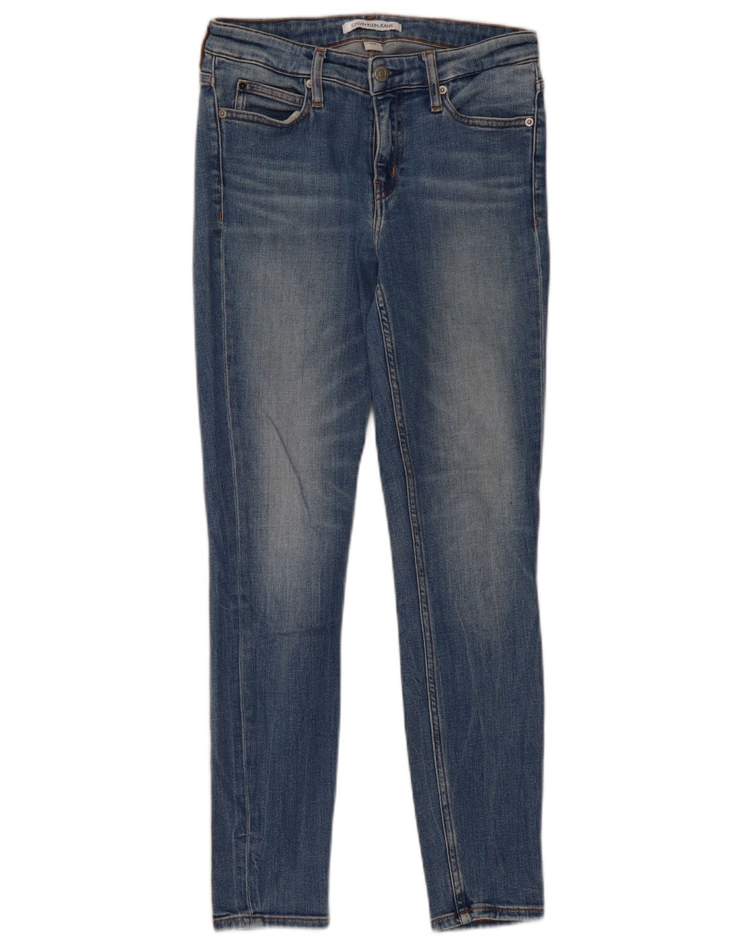 Damskie jeansy skinny CALVIN KLEIN W27 L28 Niebieskie, bawełniane