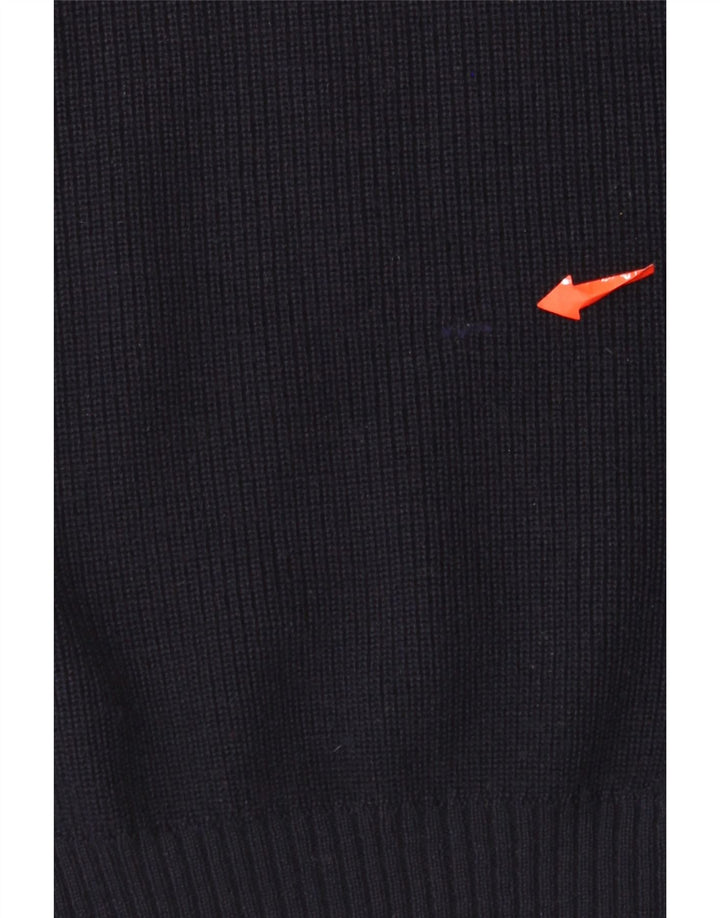 Męski sweter Explorer z okrągłym dekoltem IT 50 Średni granatowy wełniany