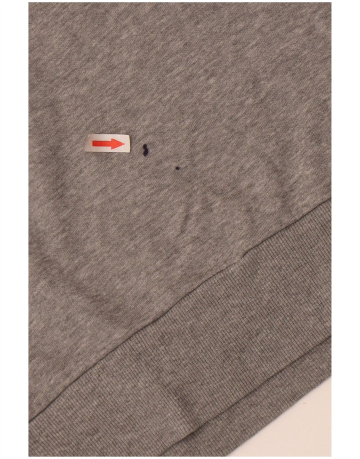 Męski sweter z kapturem Jack & Jones, średnioszary, bawełniany w cętki