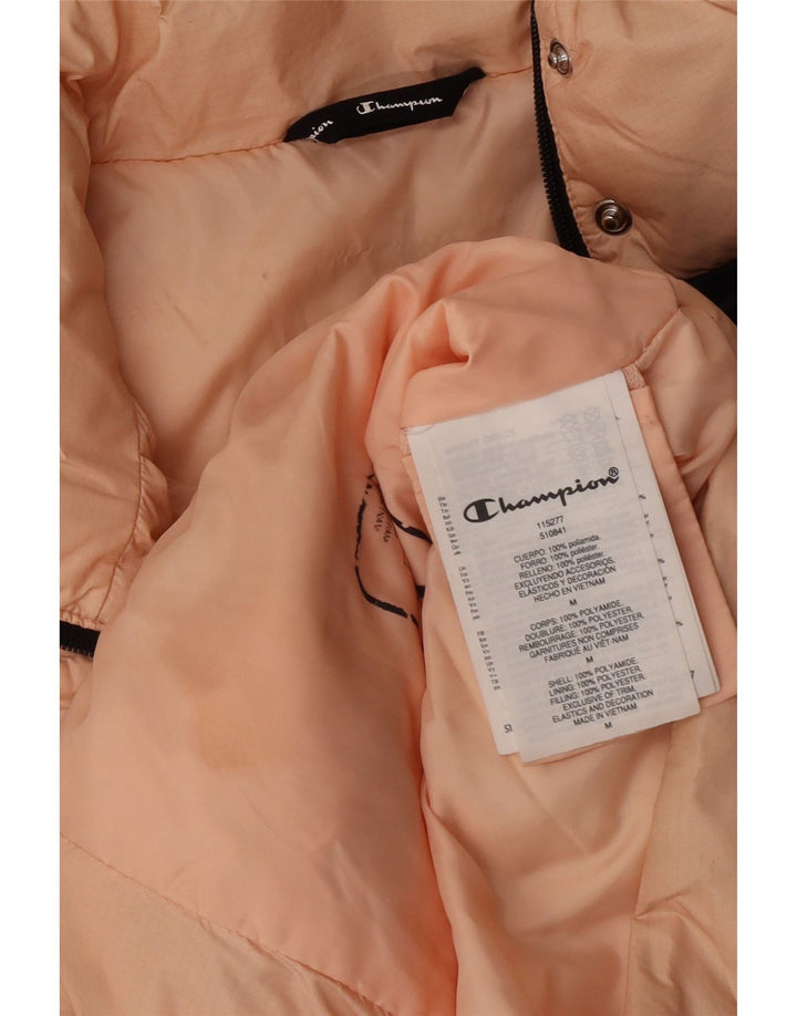 Damska kurtka Champion Graphic Padded Jacket UK 14 w kolorze średniej pomarańczy