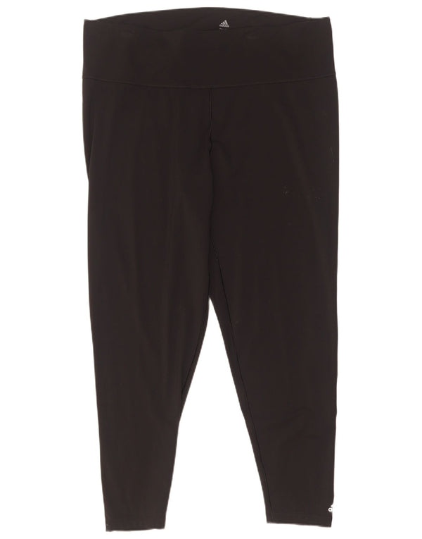 Damskie legginsy Adidas UK 24/26 2XL Czarny Nylon