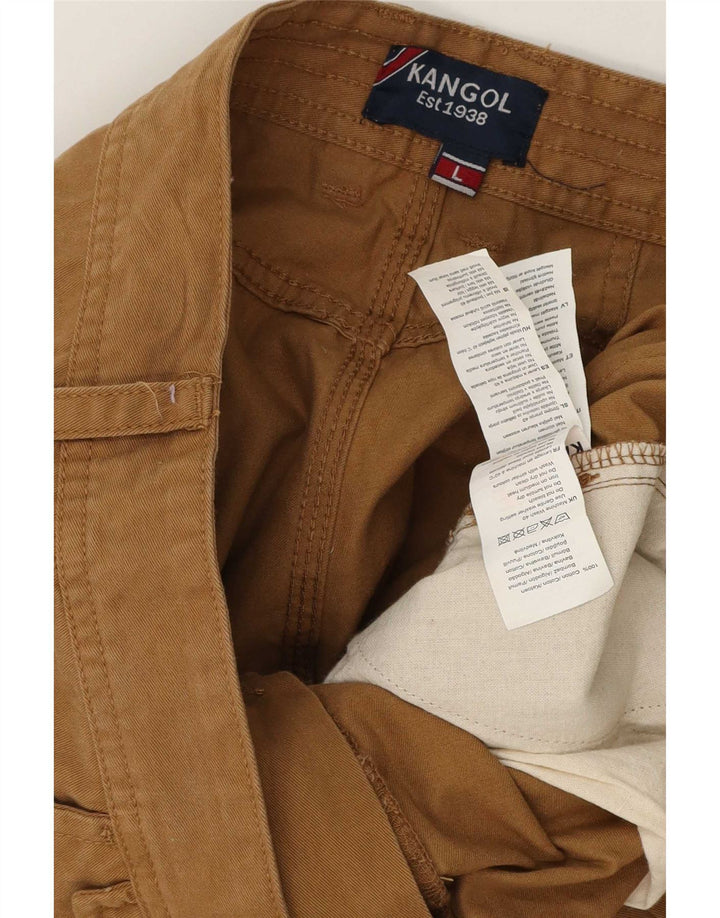 Kangol Męskie Bermudy Duże W36 Beżowa Bawełna