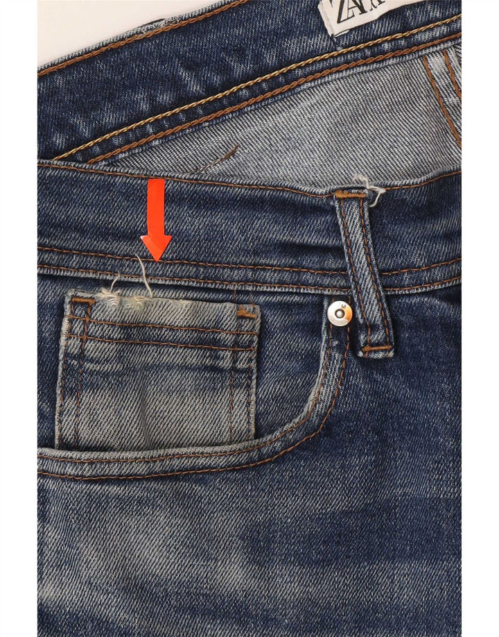 Męskie jeansy slim fit Zara EU 42 Large W32 L30 Blue