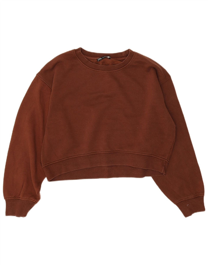Sweter damski Zara UK 16, duży, brązowy