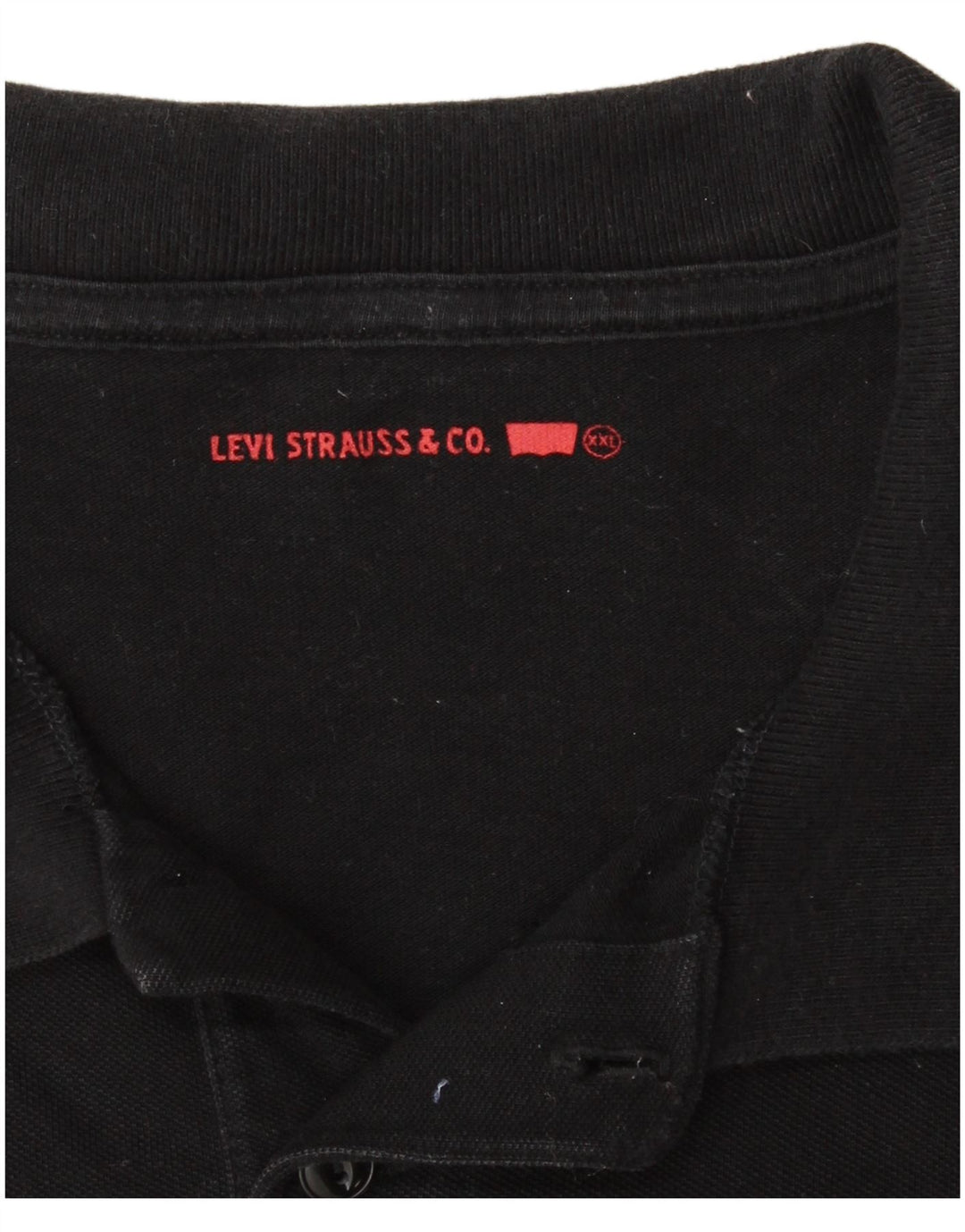 Męska koszulka polo LEVI'S 2XL, czarna, bawełniana