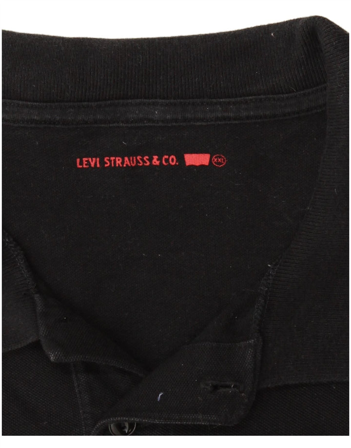 Męska koszulka polo LEVI'S 2XL, czarna, bawełniana