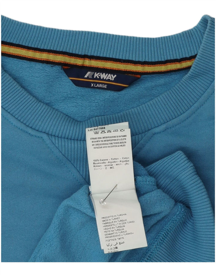Bluza męska K-Way XL, niebieska, bawełniana