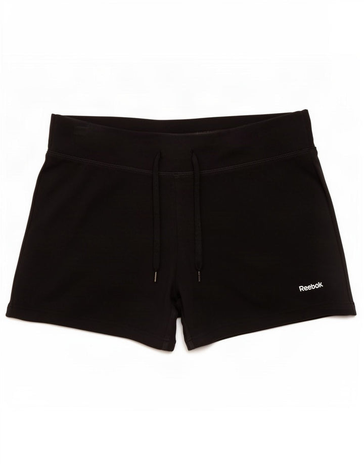 Damskie spodenki sportowe Reebok UK 14, średnie czarne, bawełniane