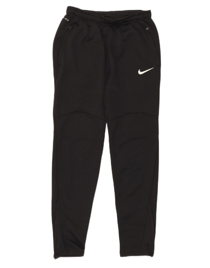 Męskie spodnie dresowe Nike Dri Fit, małe, czarne, poliestrowe