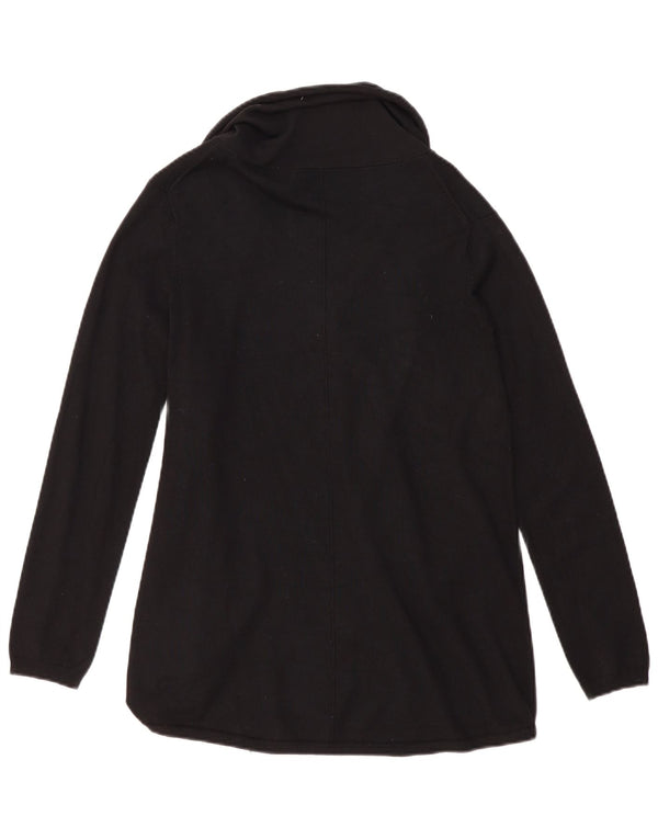 Sweter damski Zara z otwartym kardiganem UK 14, duża, czarna wiskoza