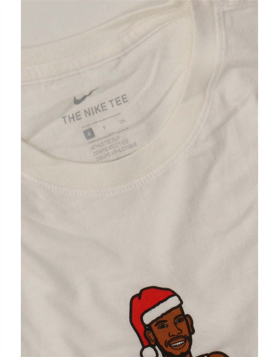 NIKE Mens Athletic Cut Graphic T-Shirt Top Small White Cotton Vintage Nike and Second-Hand Nike from Messina Hembry 