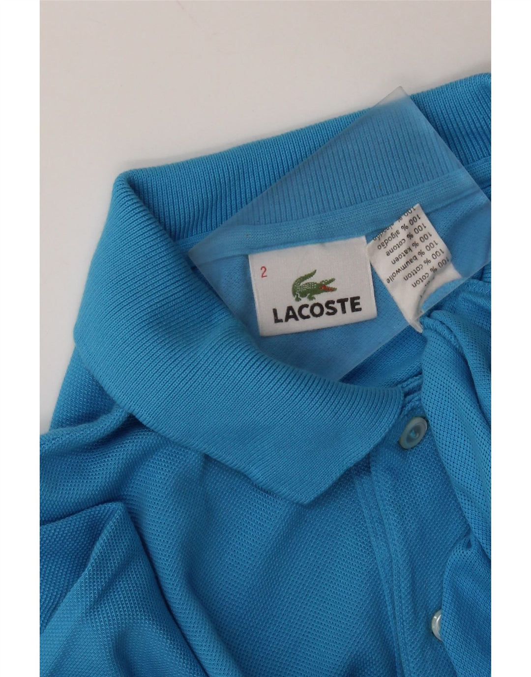 Męska koszulka polo LACOSTE, rozmiar 2, XS, niebieska, bawełniana